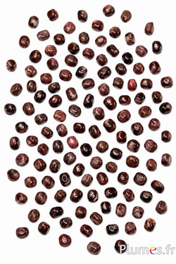 Granat Nuggetsperlen - Ø 7-9 mm - rotbraun
